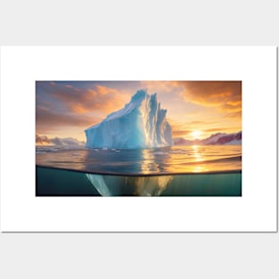 melting iceberg Posters and Art